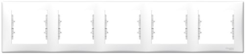Рамка горизонтальная Schneider Electric Sedna 5-м. белый фото Рамка горизонтальная Schneider Electric Sedna 5-м. белый картинка